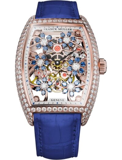 Franck Muller Cintrée Curvex Curvex Cut Flower Flower 2850 S6 SQT CURVEX CUT FLOWER SA D 5N BLUE