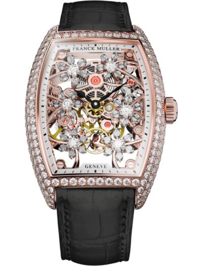 Franck Muller Cintrée Curvex Curvex Cut Flower Flower 2850 S6 SQT FLOWER BLACK