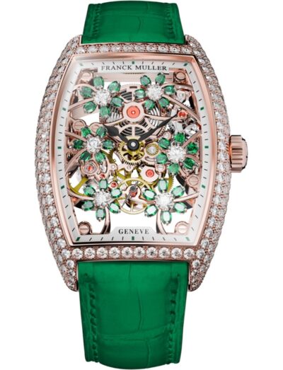 Franck Muller Cintrée Curvex Curvex Cut Flower Flower 2850 S6 SQT FLOWER 15 GREEN