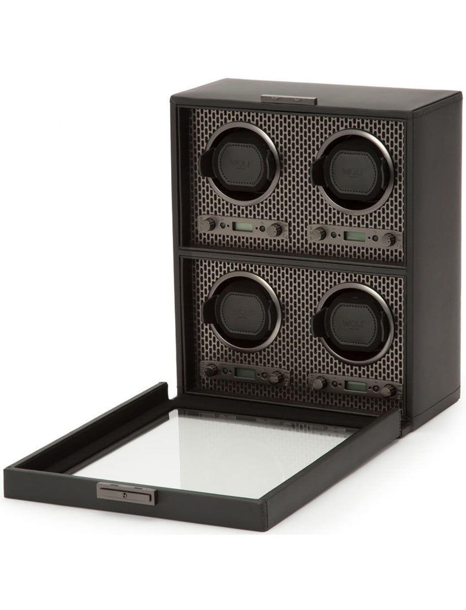 Wolf Axis 4 Piece Watch Winder 469503 side