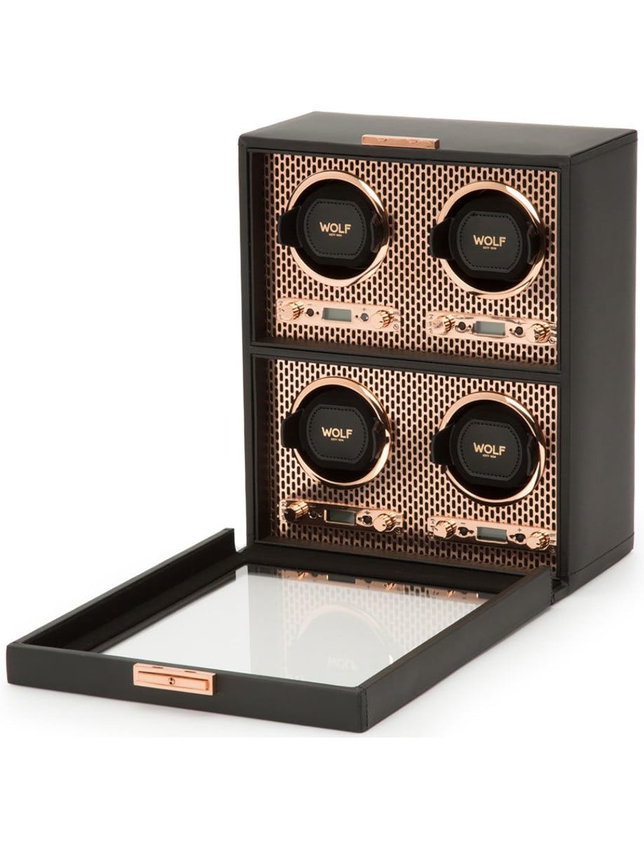 Wolf Axis 4 Piece Watch Winder 469516 side