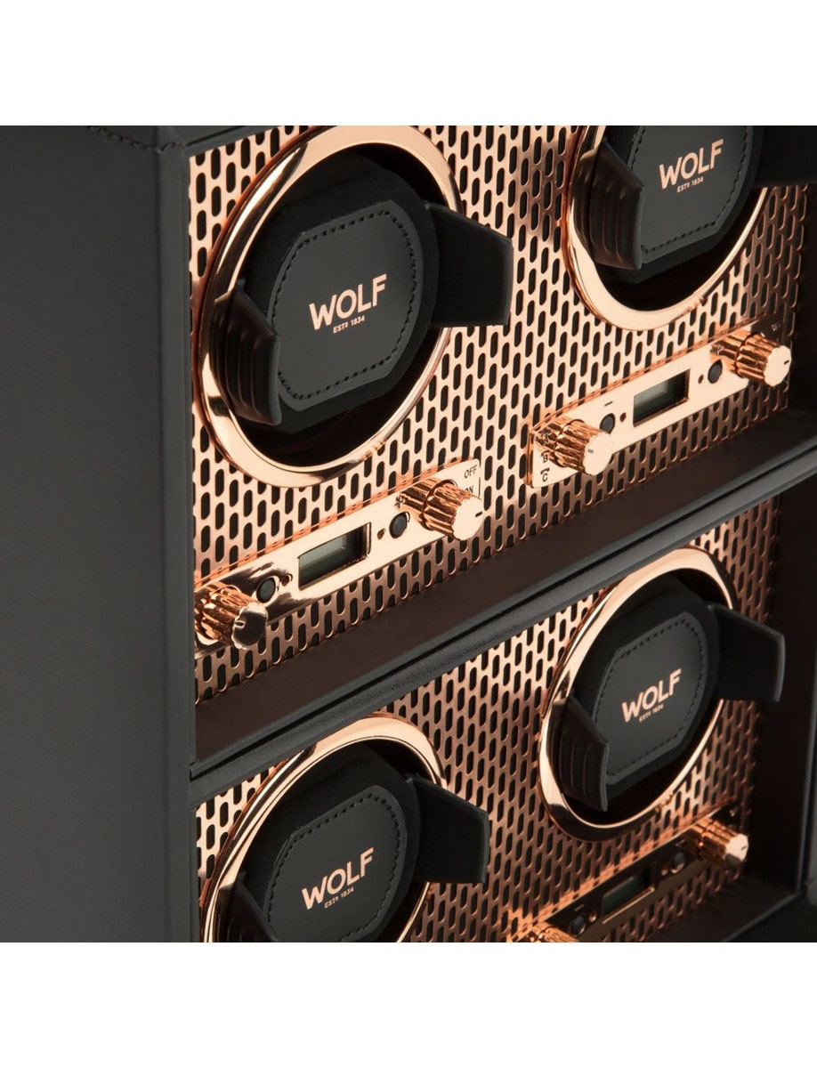 Wolf Axis 4 Piece Watch Winder 469516 inside