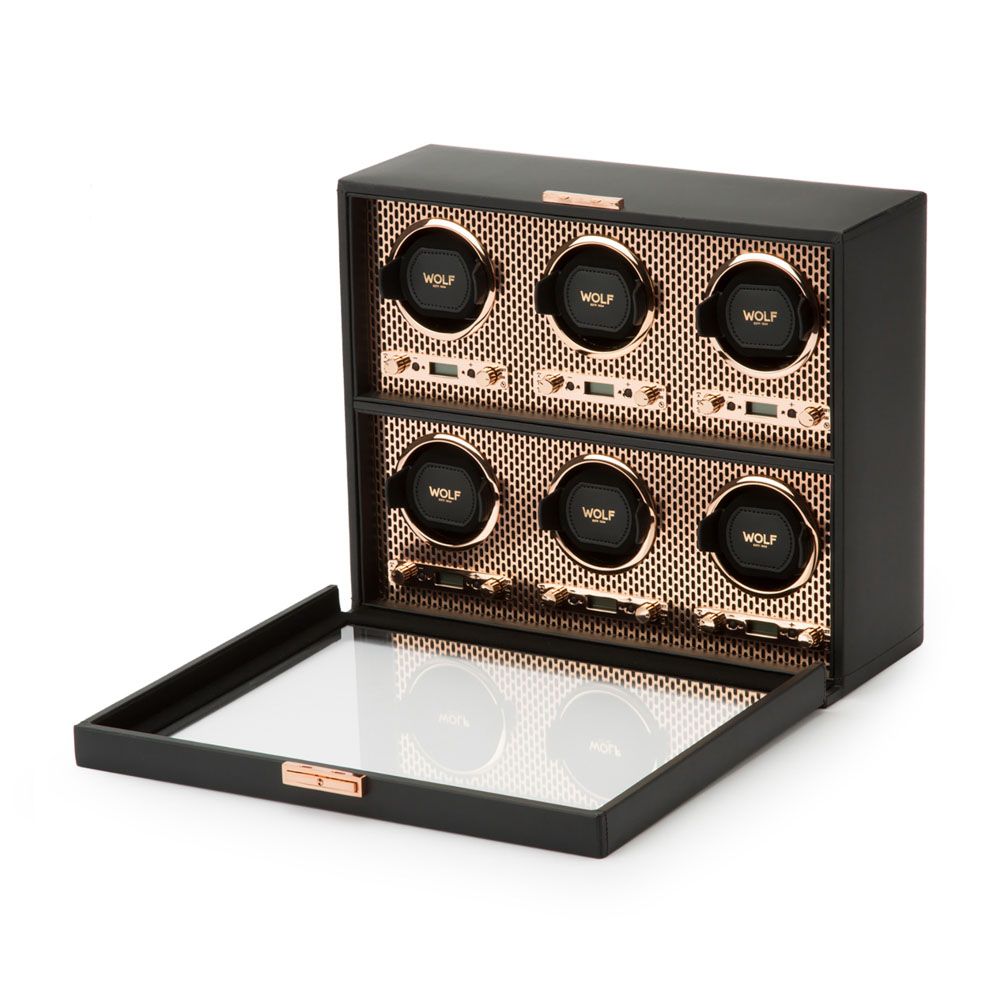 Wolf Axis 6 Piece Watch Winder 469616 side