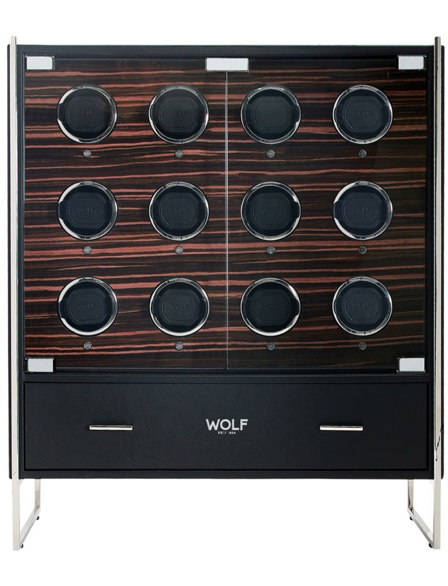 Roadster 12 Piece Watch Winder Cabinet