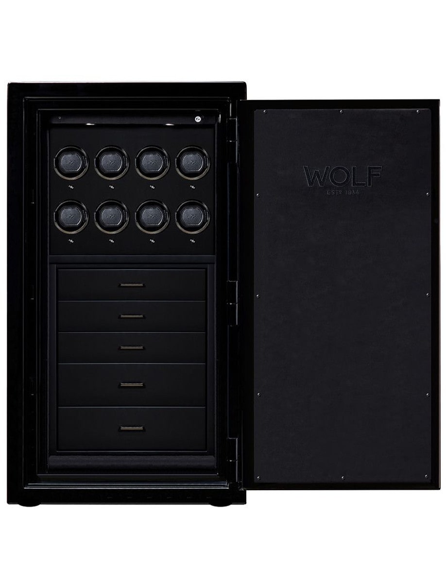 Wolf Atlas 8 Piece Winder Safe 491802 open