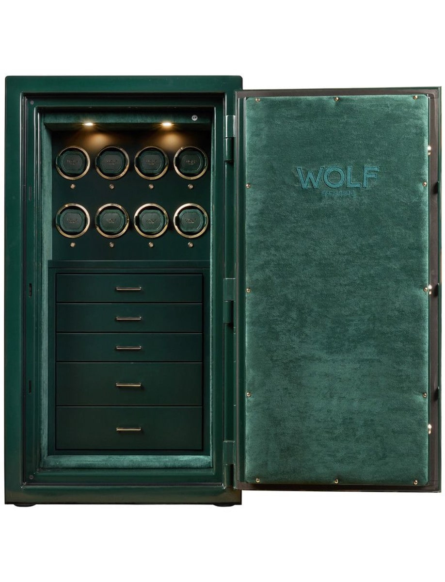 Wolf Atlas 8 Piece Winder Safe 491841 open