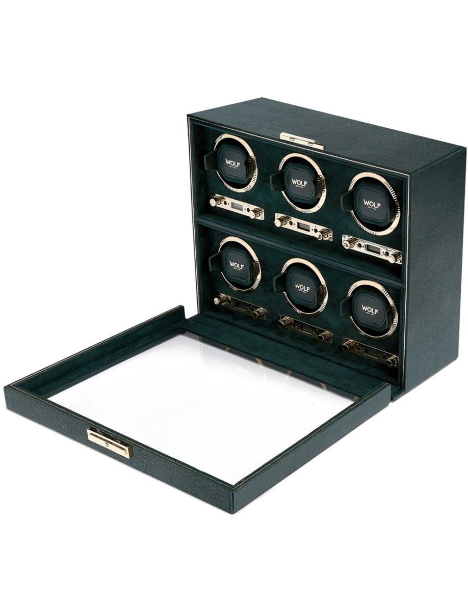Wolf British Racing 6 Piece Watch Winder 792441 side