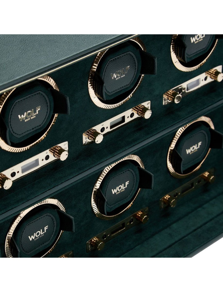 Wolf British Racing 6 Piece Watch Winder 792441 inside