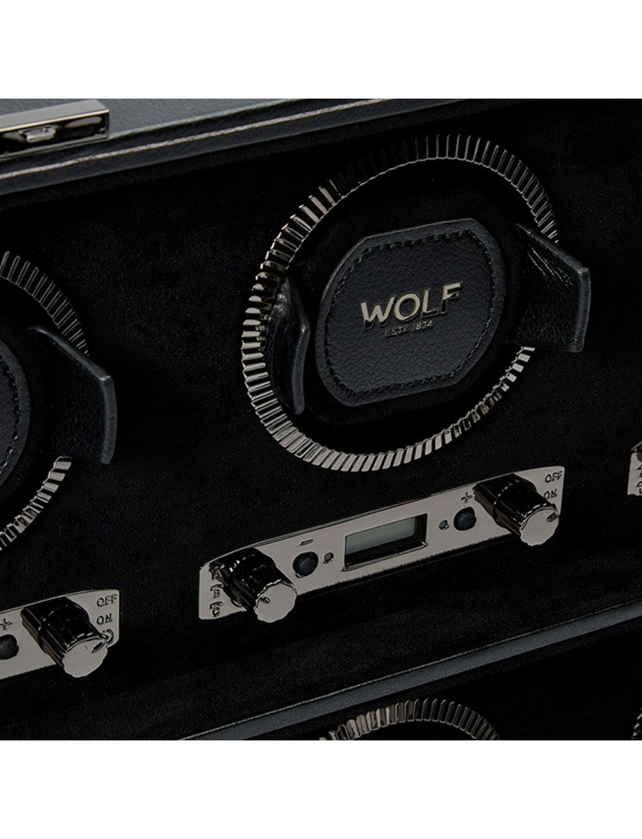 Wolf British Racing 8 Piece Watch Winder 792502 inside
