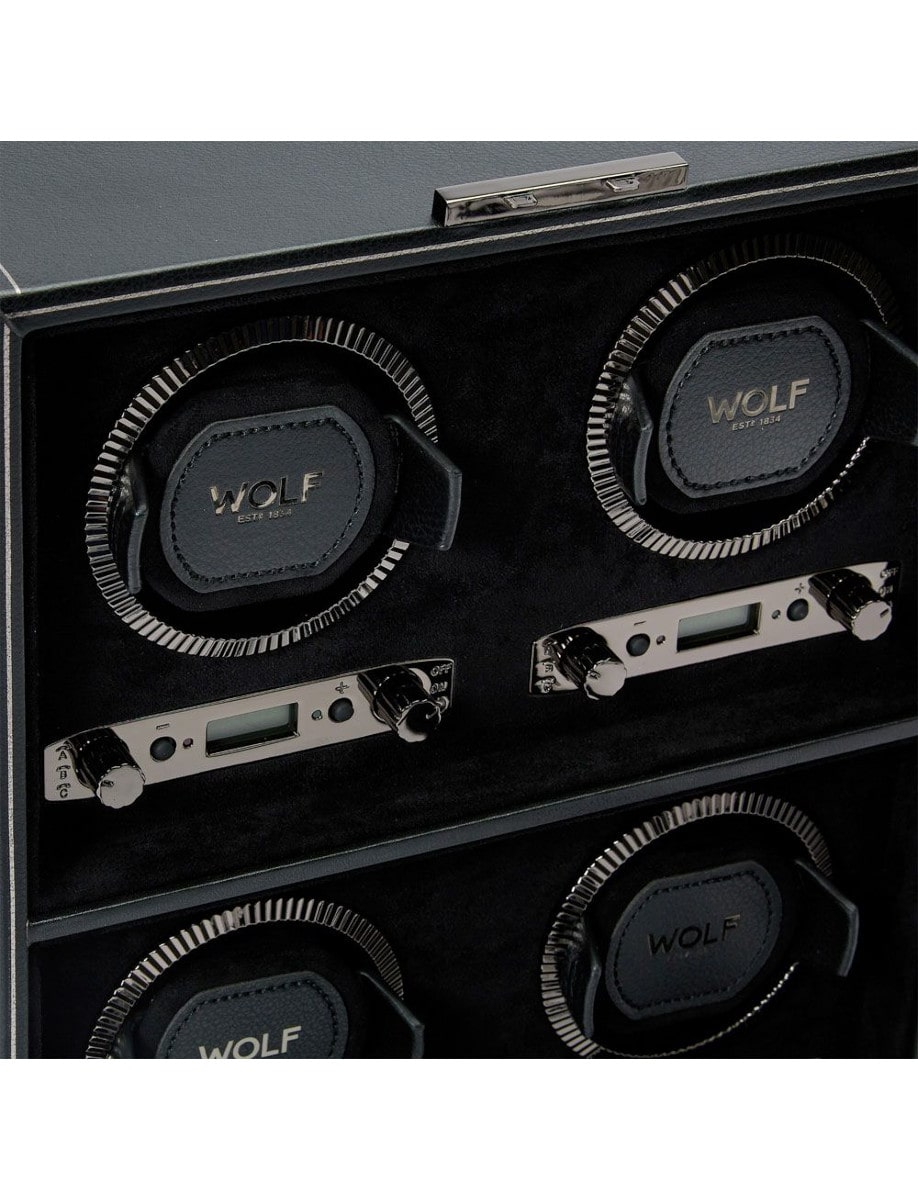 Wolf British Racing 4 Piece Watch Winder 793002 inside