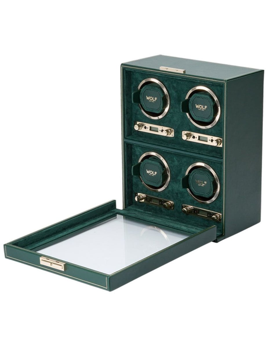 Wolf British Racing 4 Piece Watch Winder 793041 side