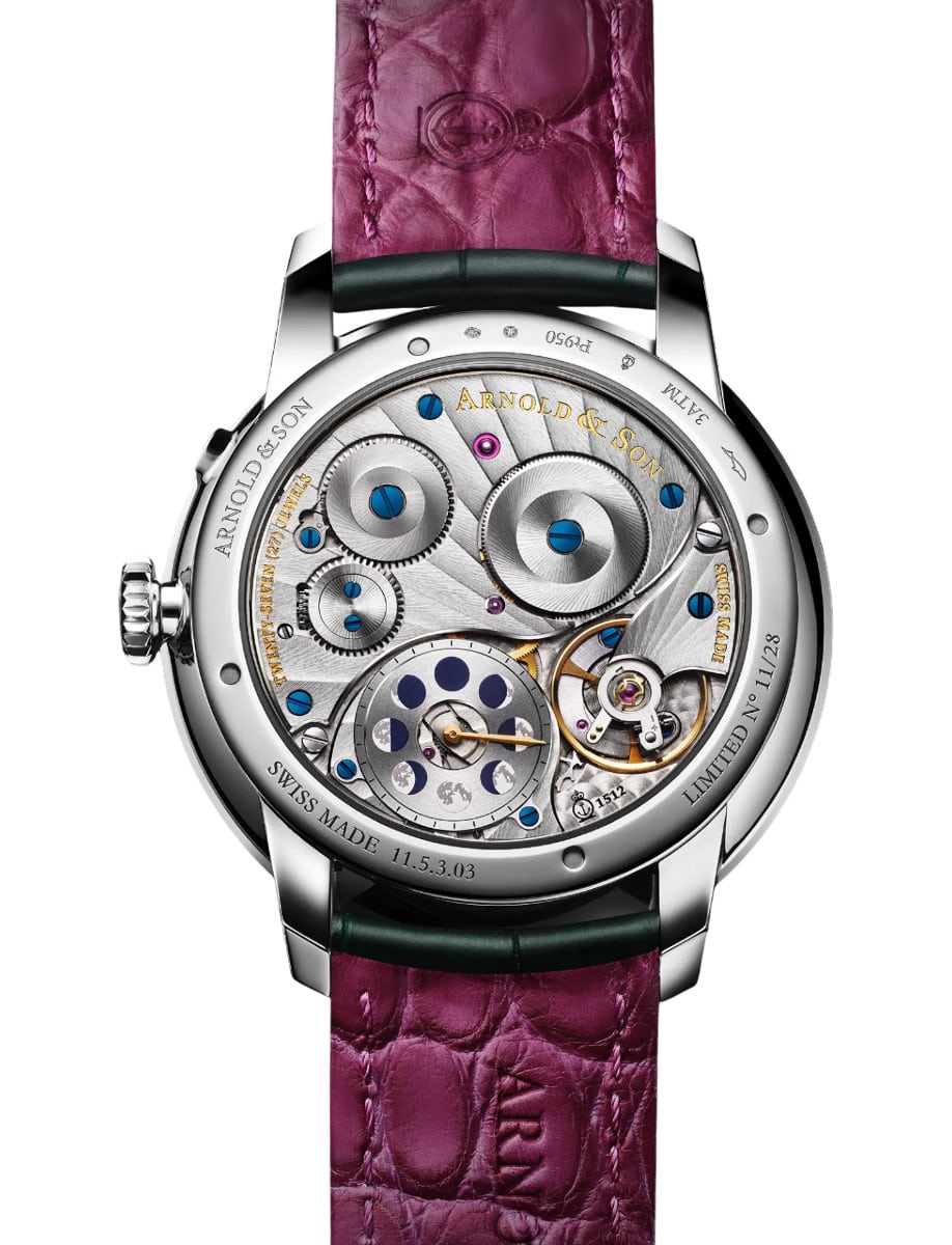 Arnold & Son Perpetual Moon 41.5 Platinum 1GLBX.F01A.C285X back