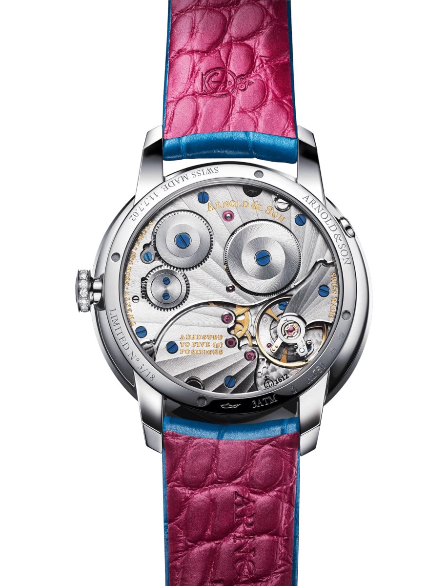 Arnold & Son Perpetual Moon 38 White Gold “Mintnight” 1GLMW.Z03A.C247A back