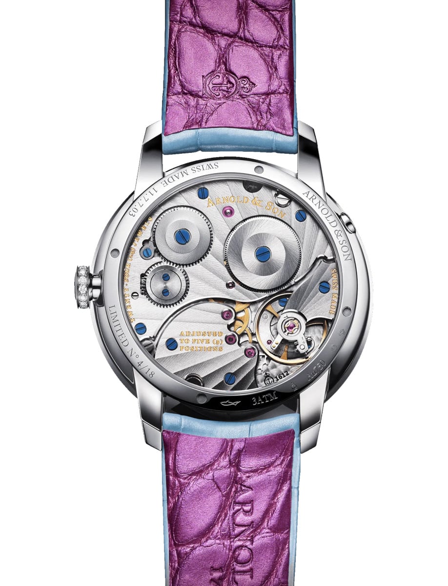 Arnold & Son Perpetual Moon 38 white gold “Night Tide” 1GLMW.Z04A.C284A back