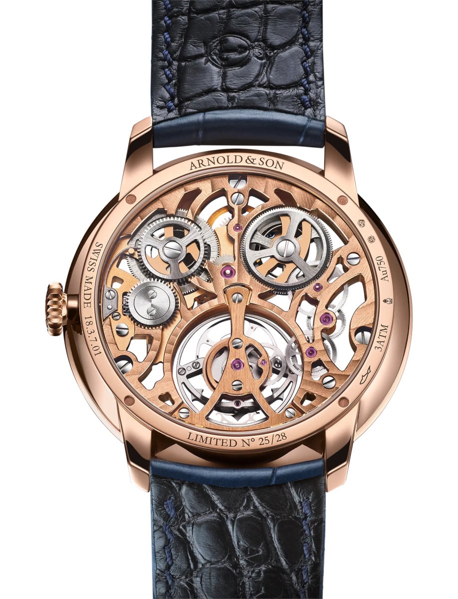Arnold & Son Ultrathin Tourbillon Skeleton Red Gold 1UTBR.Z01A.C246R back
