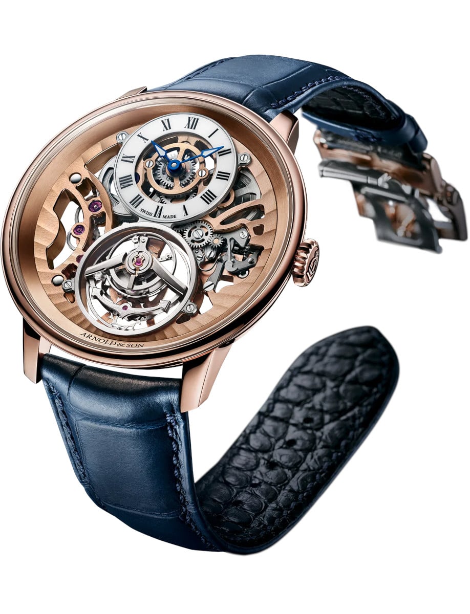 Arnold & Son Ultrathin Tourbillon Skeleton Red Gold 1UTBR.Z01A.C246R side