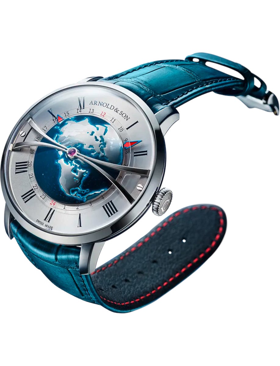 Arnold & Son Globetrotter Steel 1WTAS.S02C.C155S side