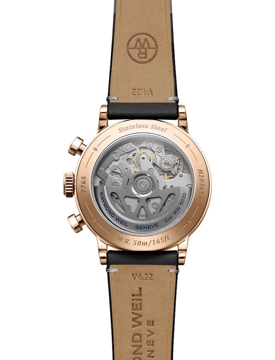 Raymond Weil Millesime Automatic Tri-Compax Chronograph 7765-PC5-20631 Back