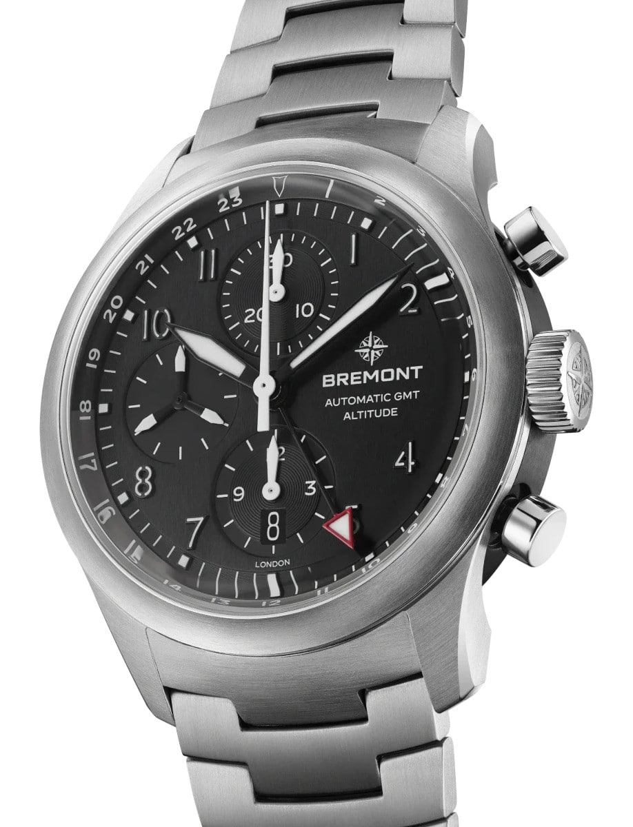 Bremont Altitude Chronograph GMT ALT42-CHR-G-SS-BK-B side