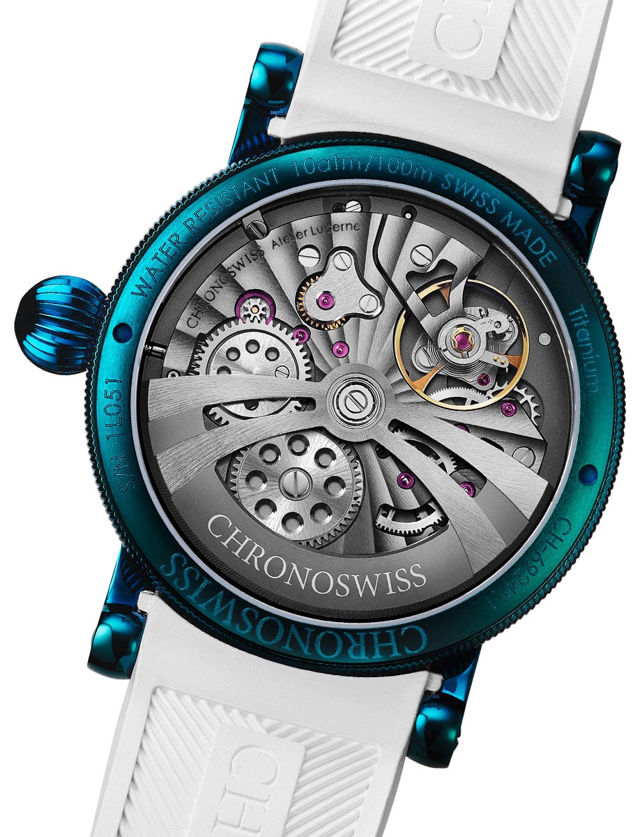 crepuscule×UR MossStitchLongSleeveSweat Chronoswiss ReSec ReSec Snake Manufacture | Feldmar Watch Co.