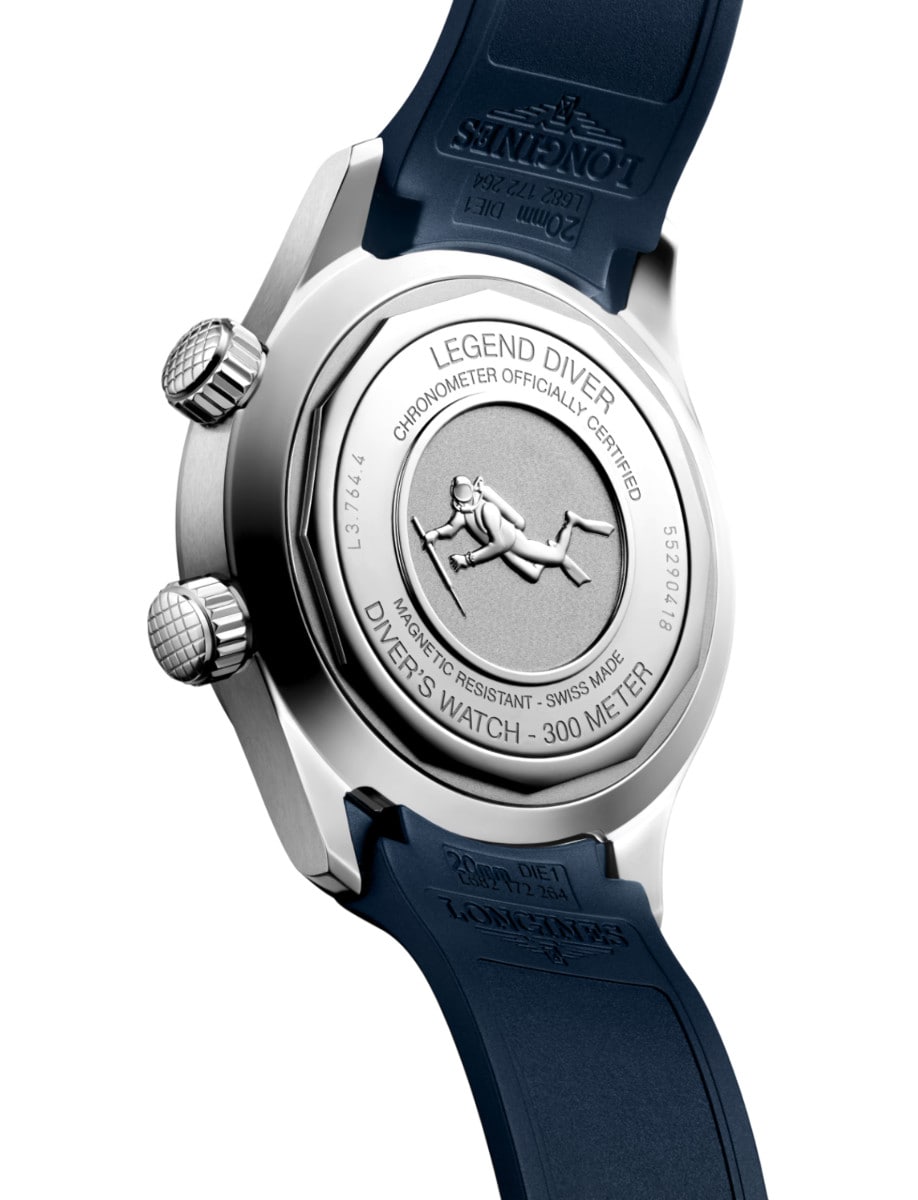 Longines Legend Diver L3.764.4.90.9 Back