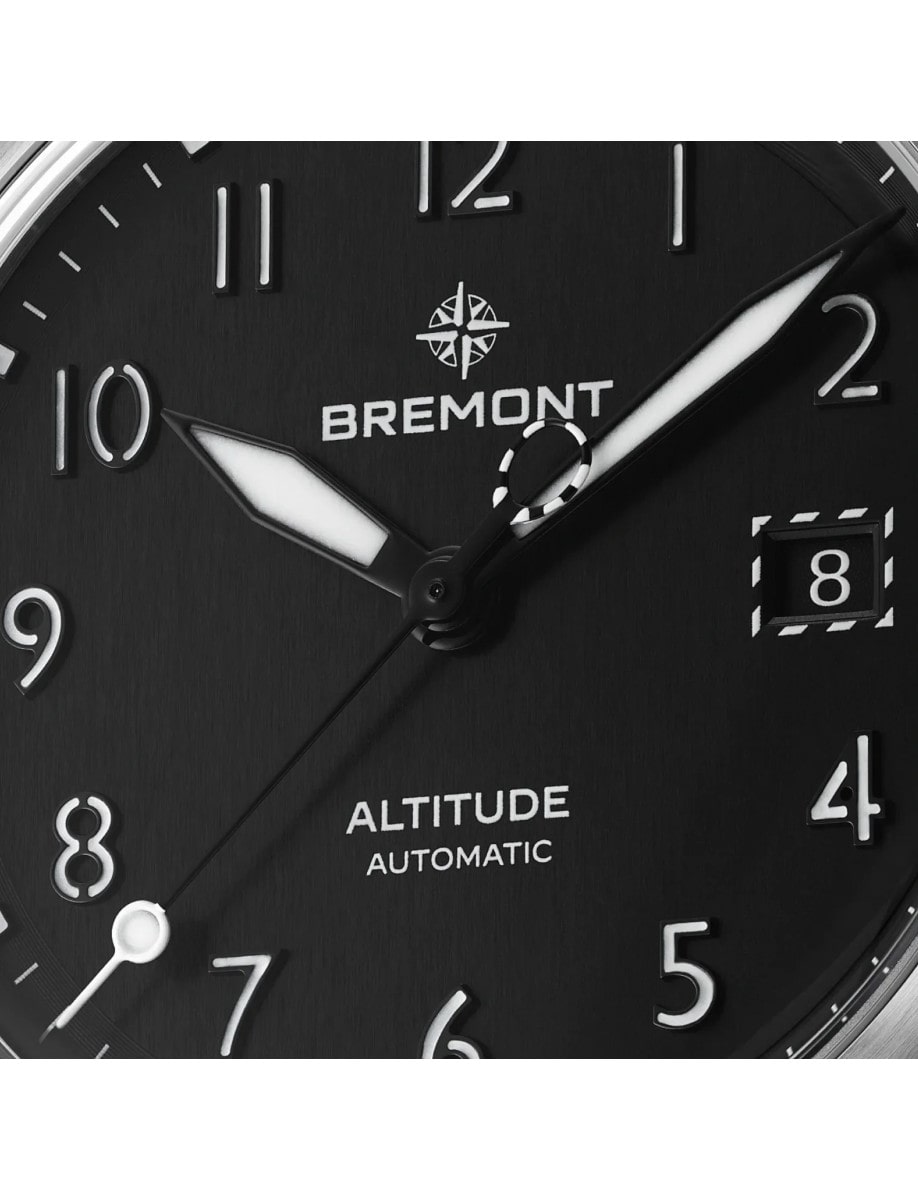 Bremont Altitude 39 Date  alt39-dt-ss-bk-b Dial