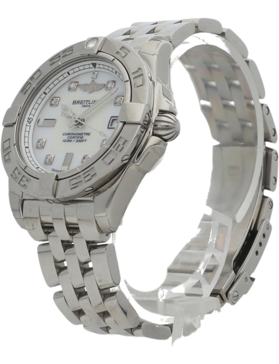 Pre-Owned Breitling Galactic 100-14746 front right