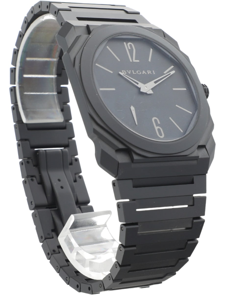 Pre-Owned Bulgari Octo Finissimo Ceramic 105-01658 front right