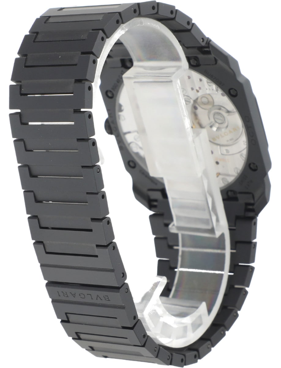 Pre-Owned Bulgari Octo Finissimo Ceramic 105-01658 back right