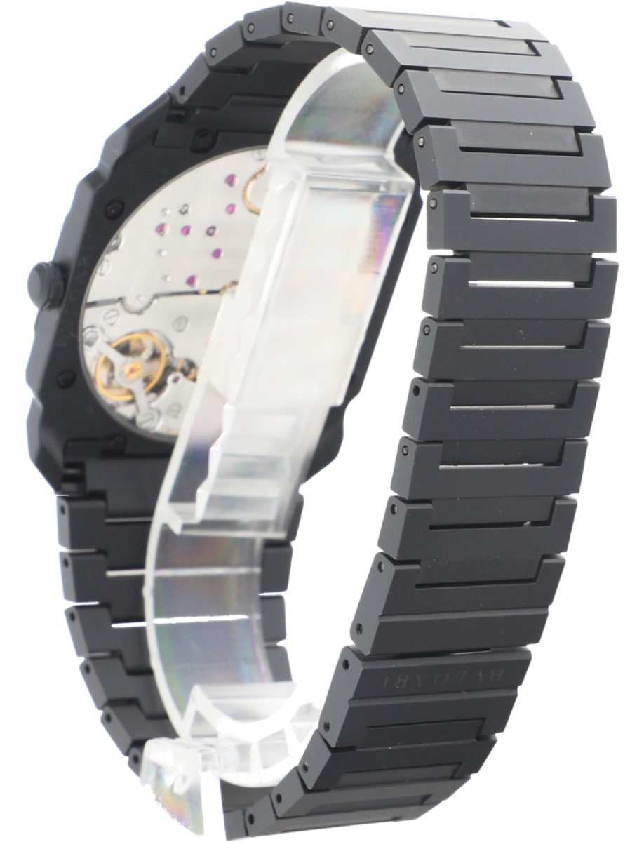 Pre-Owned Bulgari Octo Finissimo Ceramic 105-01658 back left