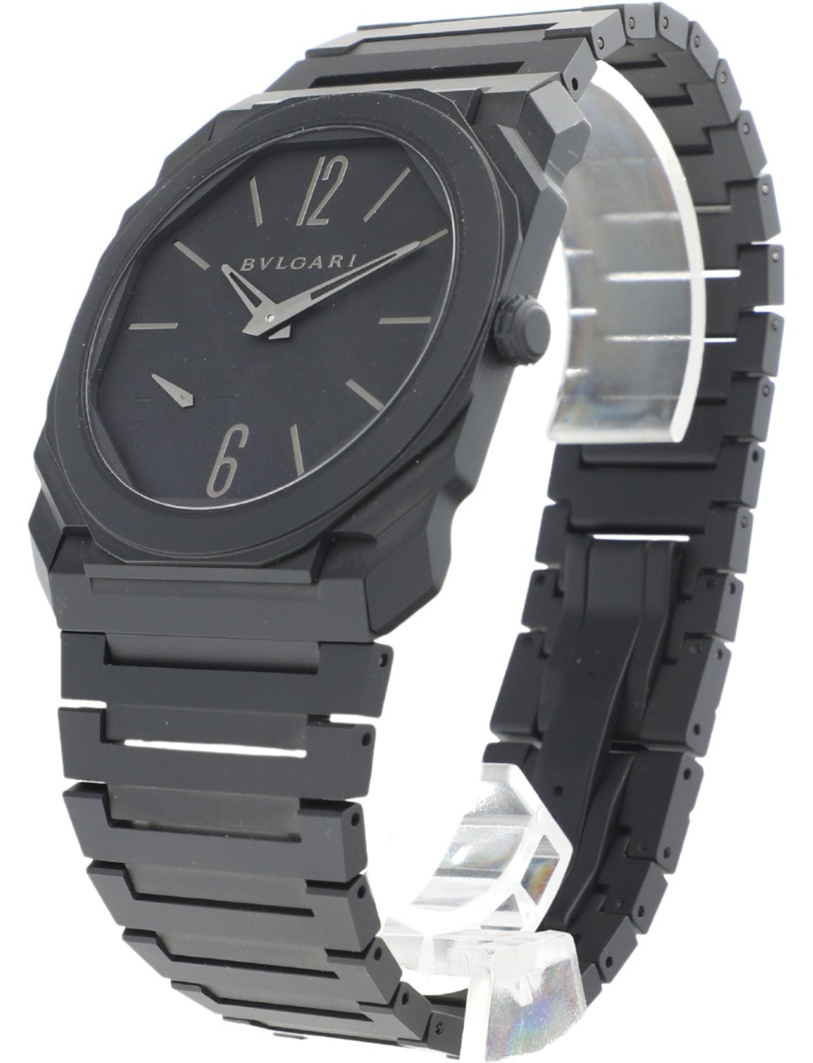 Pre-Owned Bulgari Octo Finissimo Ceramic 105-01658 front left