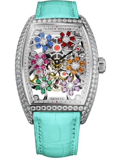 Franck Muller Cintrée Curvex Curvex Cut Flower Flower 2850 S6 SQT CURVEX CUT FLOWER COL DRM D OG MINT