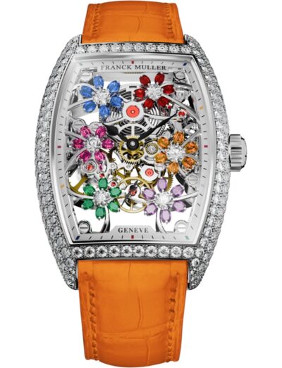 Franck Muller Cintrée Curvex Curvex Cut Flower Flower 2850 S6 SQT CURVEX CUT FLOWER COL DRM D OG ORANGE