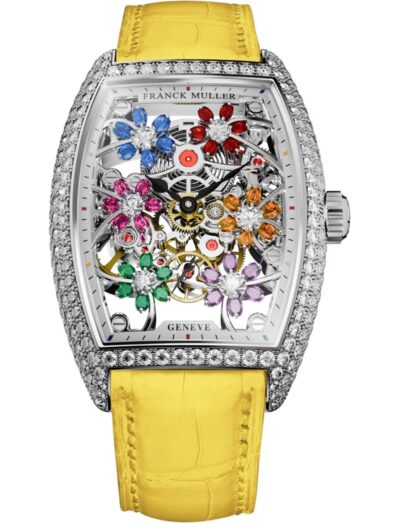 Franck Muller Cintrée Curvex Curvex Cut Flower Flower 2850 S6 SQT CURVEX CUT FLOWER COL DRM D OG YELLOW