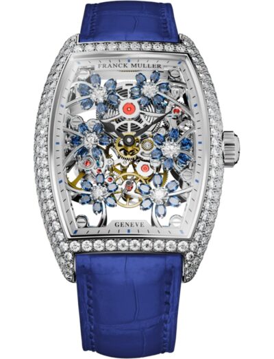 Franck Muller Cintrée Curvex Curvex Cut Flower Flower 2850 S6 SQT CURVEX CUT FLOWER SA D OG BLUE