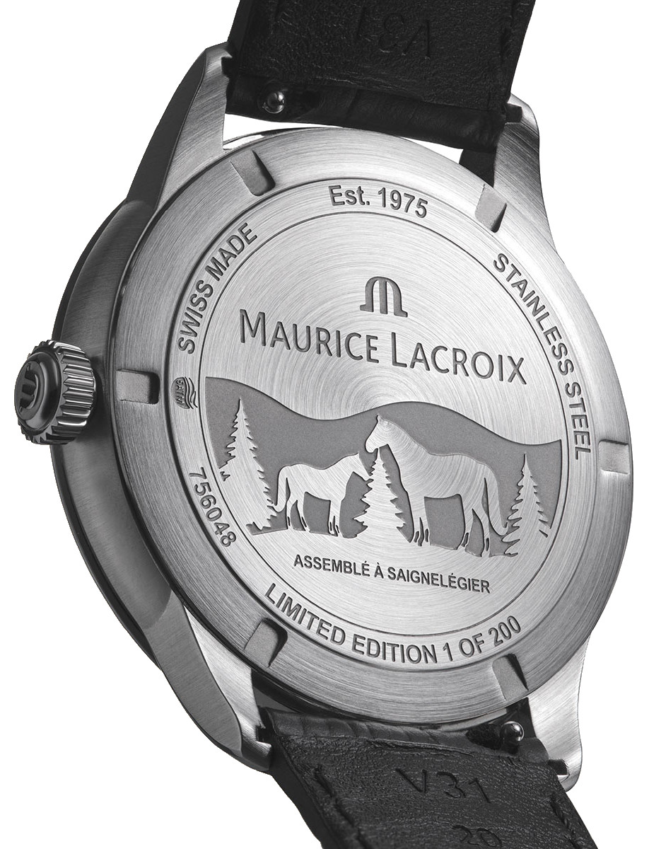 Maurice Lacroix 1975 Automatic Vagues Du Jura GMT 756048-SS001-131-2 Back
