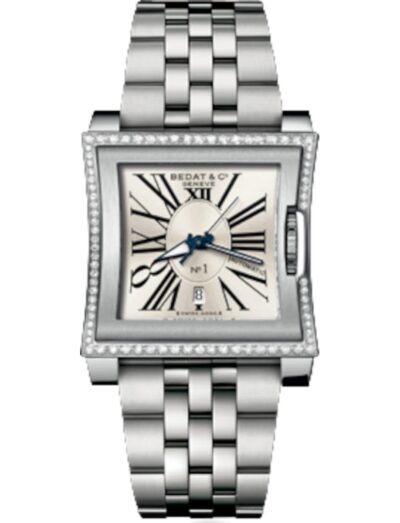 Bedat & Co wristwatch featured in stainless steel, automatic movement, silver dial, stainless steel bracelet. | Feldmar Watch Co. Bedat & Co wristwatch featured in stainless steel, automatic movement, silver dial, stainless steel bracelet.