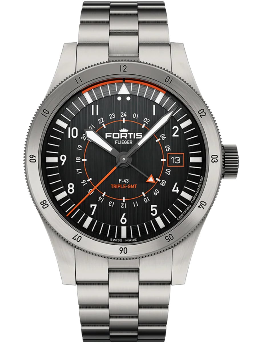 Flieger F-43 Triple-GMT Original