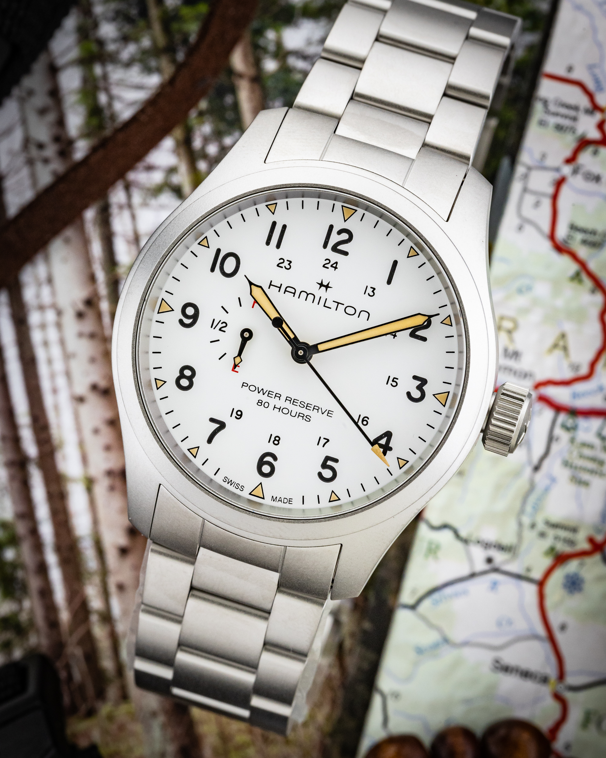 HAMILTON KHAKI FIELD MECHANICAL POWER RESERVE