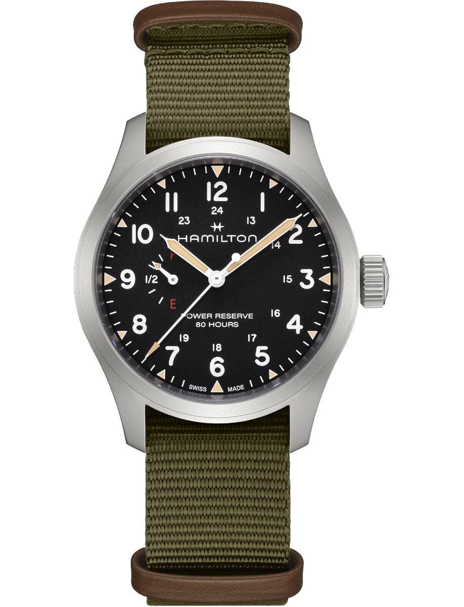 Khaki Field Mechanical Power Reserve