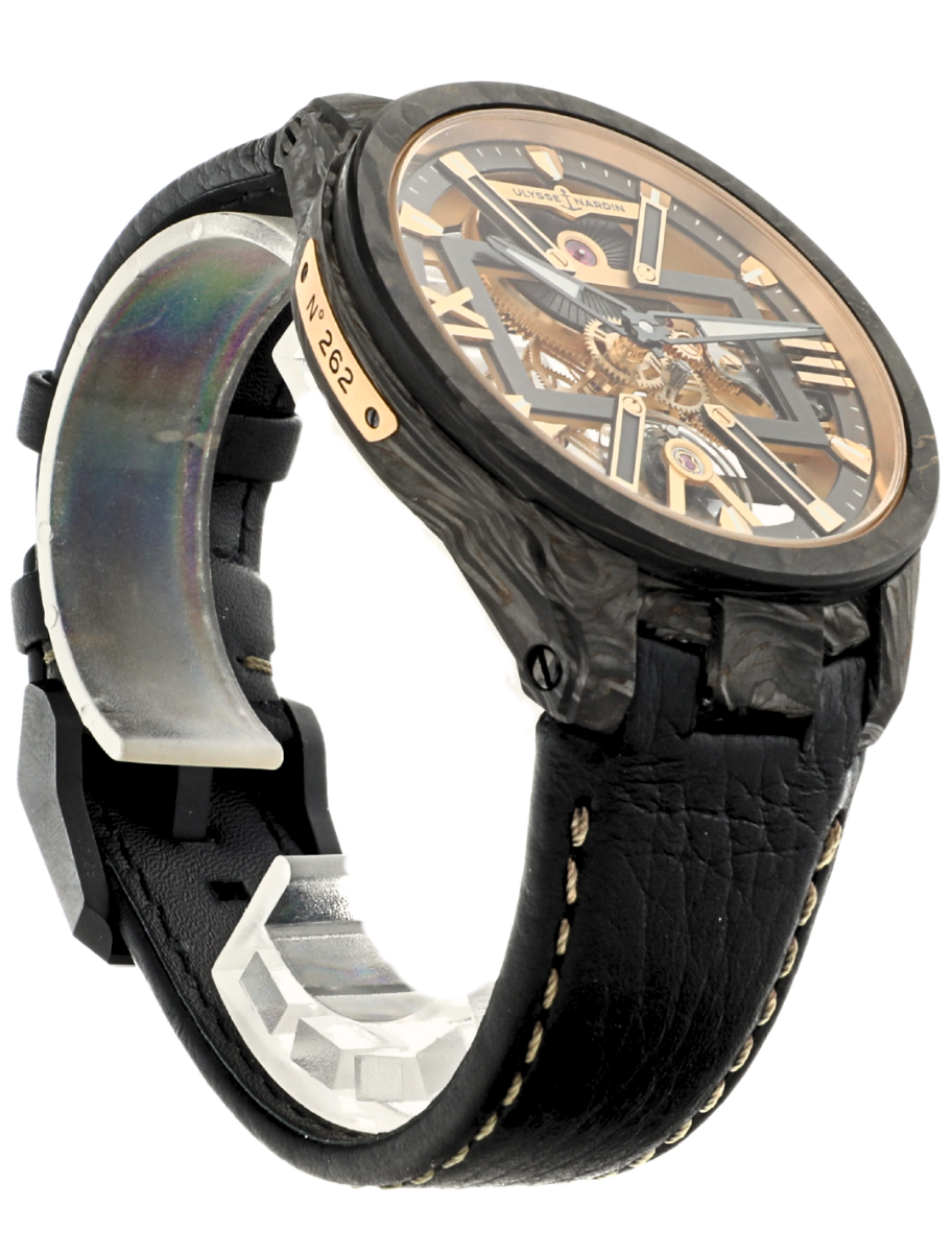 Ulysse Nardin Blast Skeleton X Carbonium angled front left view