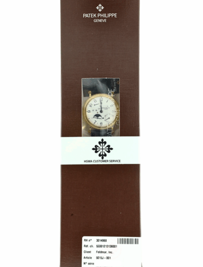 Patek Phillipe Complications 5015J in box front view