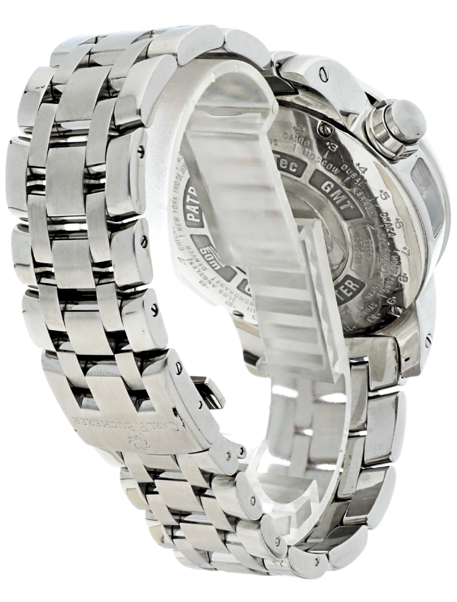 Carl F. Bucherer Patravi TravelTec GMT angled back left view