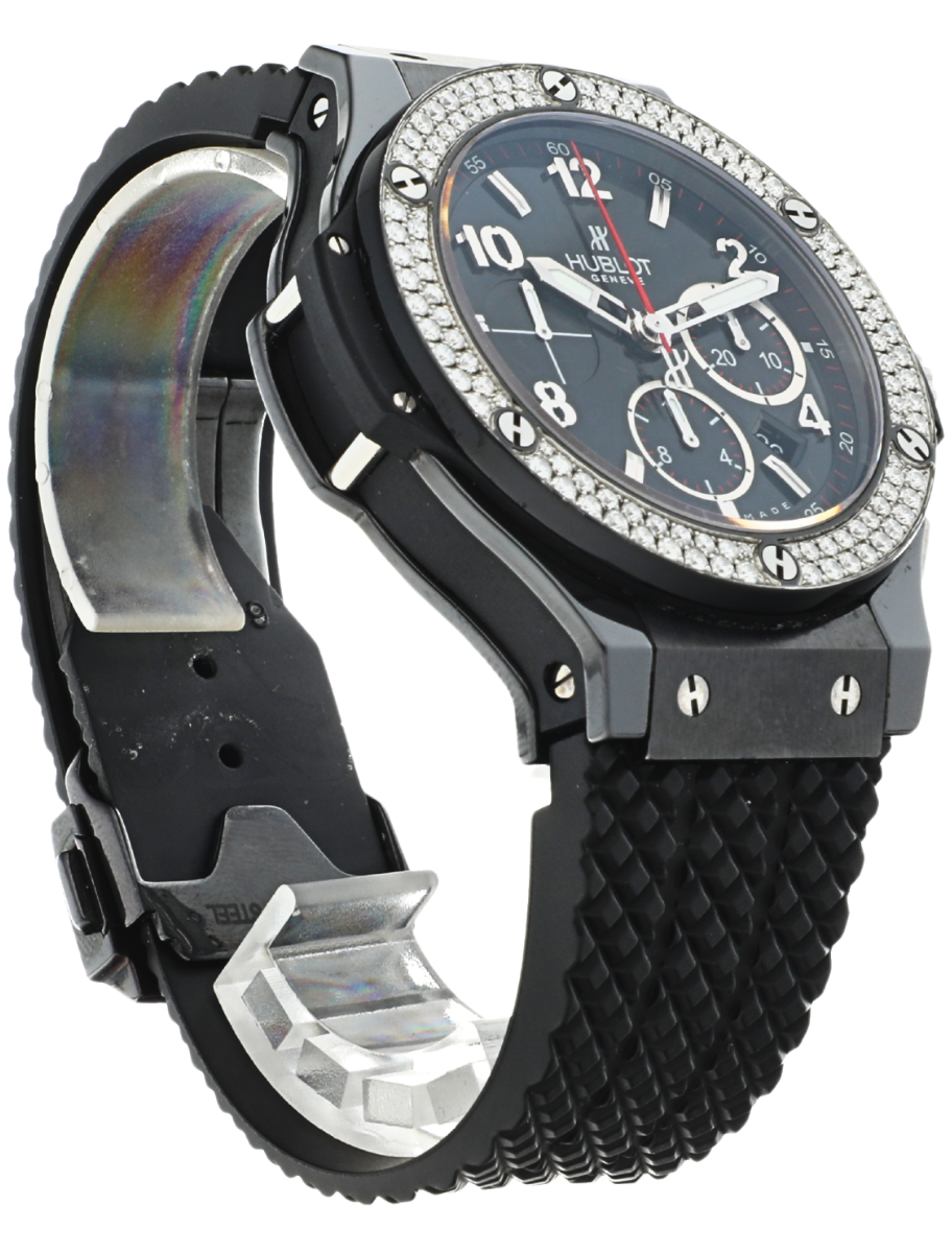 Hublot Big Bang Black Magic Chronograph angled front left view