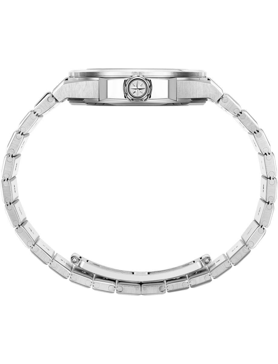 Side view of Chopard wristwatch with stainless steel case and bracelet