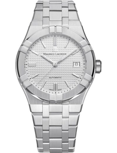 Maurice Lacroix  with stainless steel case and bracelet and silver dial