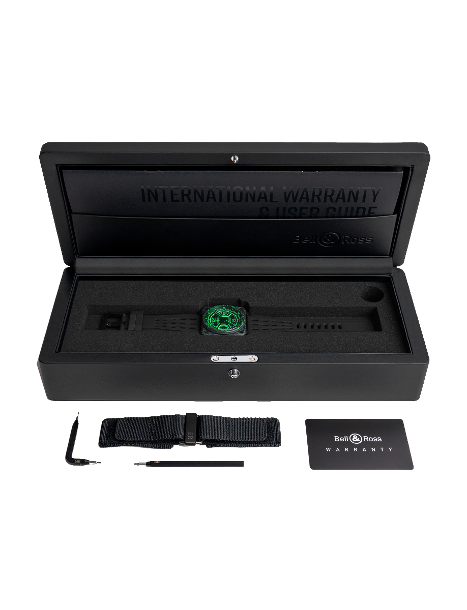 Box of Blancpain wristwatch with additional strap.