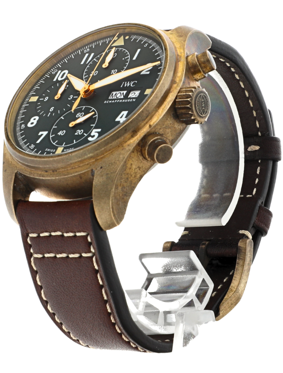 IWC Pilot Watch Chronograph Spitfire Bronze angled front right view