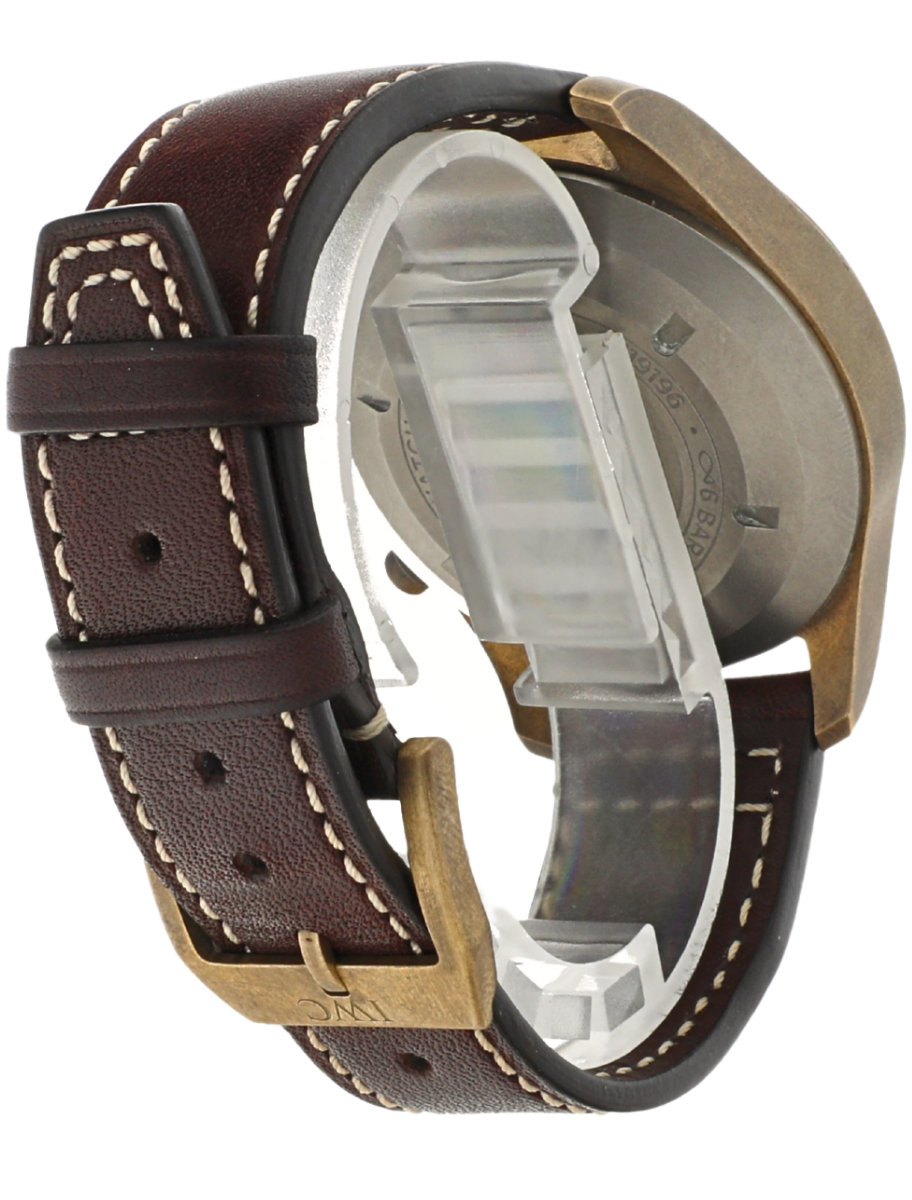 IWC Pilot Watch Chronograph Spitfire Bronze angled back left view