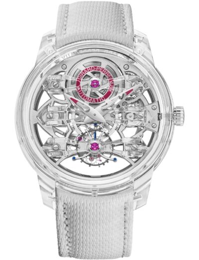 Girard Perregaux wristwatch with sapphire case and fabric strap